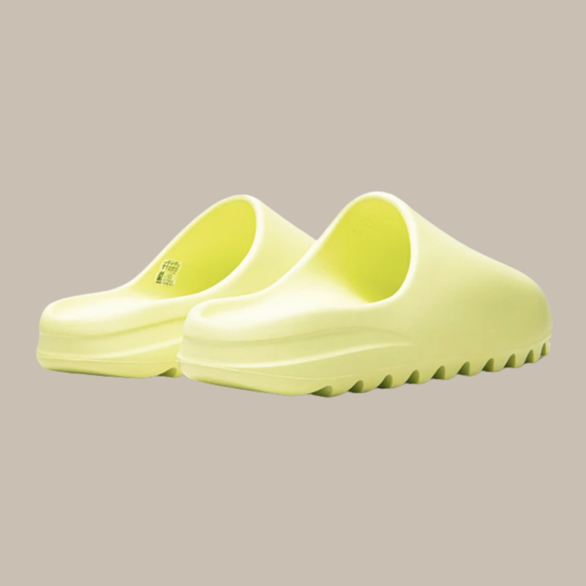Green yeezy deals slippers